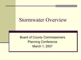Stormwater Overview - Union County, North Carolina