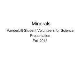 Minerals - Vanderbilt