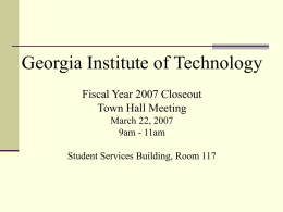 HR System Upgrade - Georgia Institute of Technology