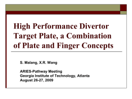 High Performance Divertor Target Plate, a Combination of