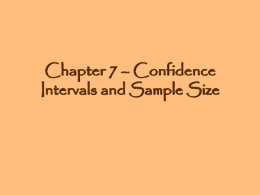 Chapter 1: The Nature of Probability & Statistics