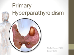 Hyperparathyroidism - London Health Sciences Centre