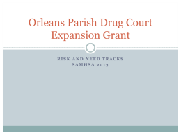 Orleans Parish Drug Court Expansion Grant