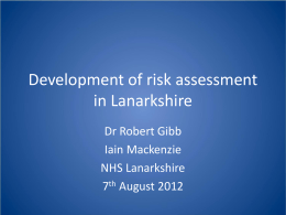Risk Assessment – A collaborative approach