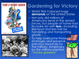 Gardening for Victory