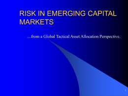 US Risk in a Global Setting