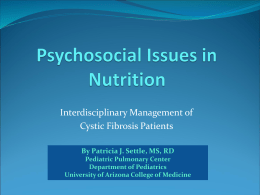 Psychosocial Issues in Nutrition