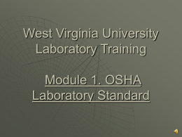 Health Sciences Center Laboratory Training