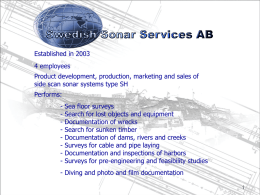 - Swedish Sonar Services