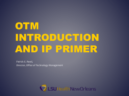 OTM Introduction and IP Primer