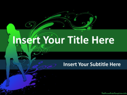 Insert Your Title Here - Free Powerpoint Templates
