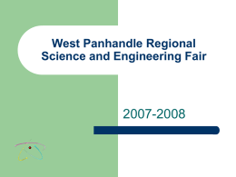 West Panhandle Regional Science and Engineering Fair
