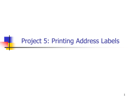 Printing Labels - University of South Florida