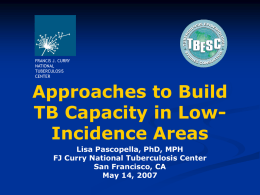 Best Practices in TB Control What works best in low