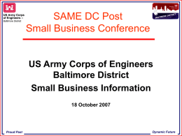 SAME DC Post Small Business Conference