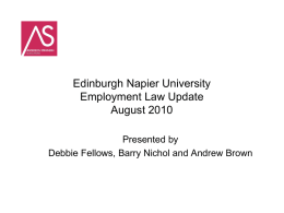 Employment Law Presentation