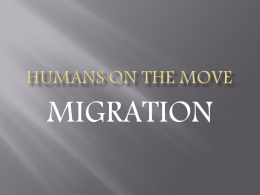 APHG - Population - Migration and Immigration