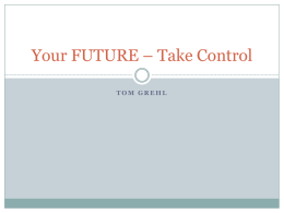 Your FYOUTURE – Take Control