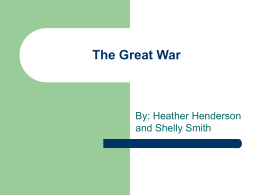 The Great War - Richland County School District Two