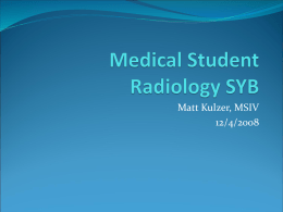 Medical Student Radiology SYB