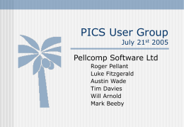 PICS MI Reporting - Pellcomp Software