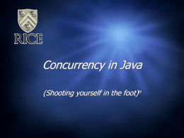 Conucrrency in Java - Pascal-Man