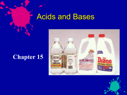 Models of Acids and Bases