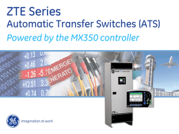 ZTE Automatic Transfer Switch - EXTERNAL use