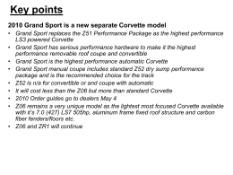 vs. the Competition - - Official C6 Corvette Registry