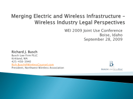 Merging Electric and Wireless Infrastructure