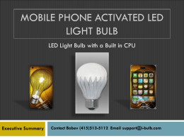 MOBILE Phone activated Led Light bulb
