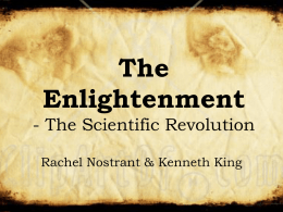 The Enlightenment - The Scientific Revolution