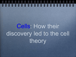 Cells: How their discovery led to the cell theory