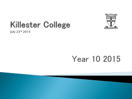 Killester College July 23rd 2014