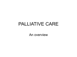 PALLIATIVE CARE