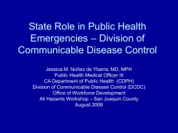Public Health Approach - San Joaquin County California
