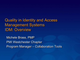Identity and Access Management: Overview