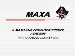 MAXA - The Official Aransas County ISD Website