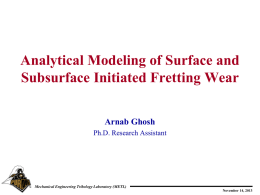 Fracture Mechanics modeling of subsurface crack propagation