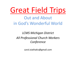 LCMS Michigan District All Professional Church Workers