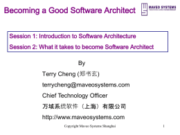 Becoming a Software Architect