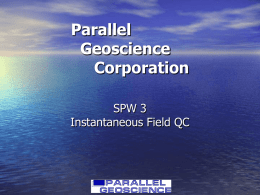 FieldQC - Parallel Geoscience Corporation