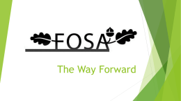 The Way Forward - Oakhill Primary School, Woodford Green