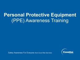 Personal Protective Equipment (PPE) Awareness Training May