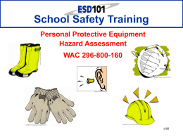Hazard Assessment and PPE - Home