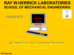 RAY W.HERRICK LABORATORIES SCHOOL OF MECHANICAL …