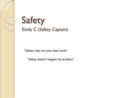 Safety - Edina Robotics