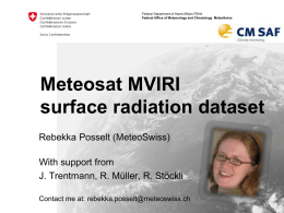 MVIRI surface radiation dataset