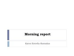 Morning report