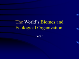 The World’s Biomes